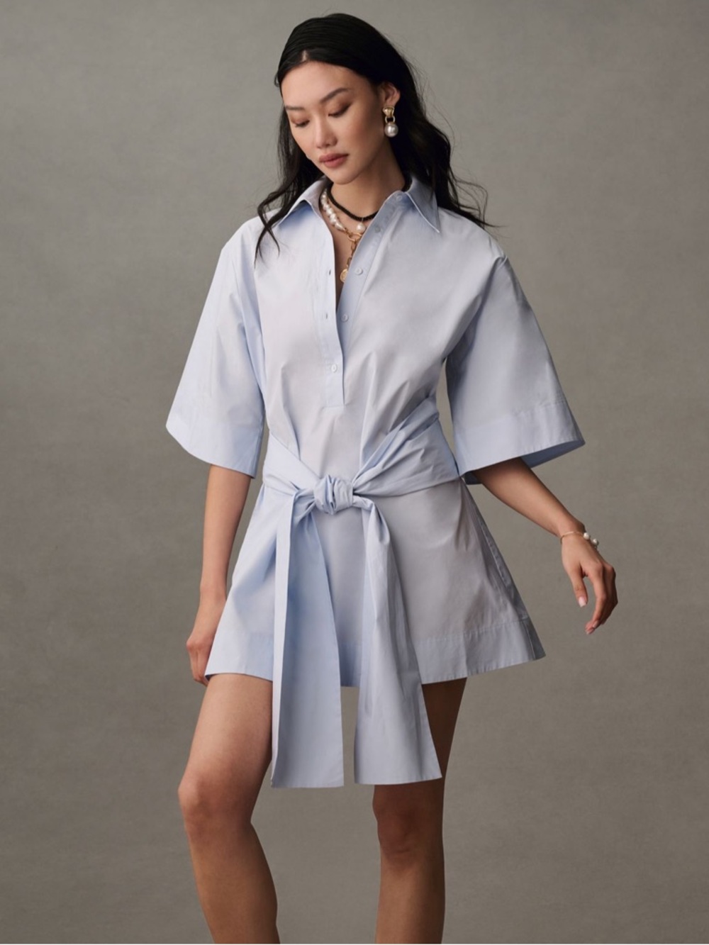 Mare Mare Short Sleeve Wrap Mini Dress